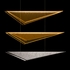 100117-43 Fine Art Lighting Volo 58"W Rectangular Pendant with Silver/Amber Linear Finish
