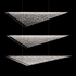 100117-44 Fine Art Lighting Volo 58"W Rectangular Pendant with Silver/Clear Hammered Finish