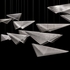 100118-41 Fine Art Lighting Volo 58"W Rectangular Pendant with Silver/Clear Linear Finish