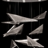 100119-41 Fine Art Lighting Volo 36"W Round Pendant with Silver/Clear Linear Finish