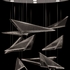 100119-42 Fine Art Lighting Volo 36"W Round Pendant with Silver/Smoke Linear Finish