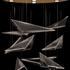 100119-52 Fine Art Lighting Volo 36"W Round Pendant with Soft Gold/Smoke Linear Finish