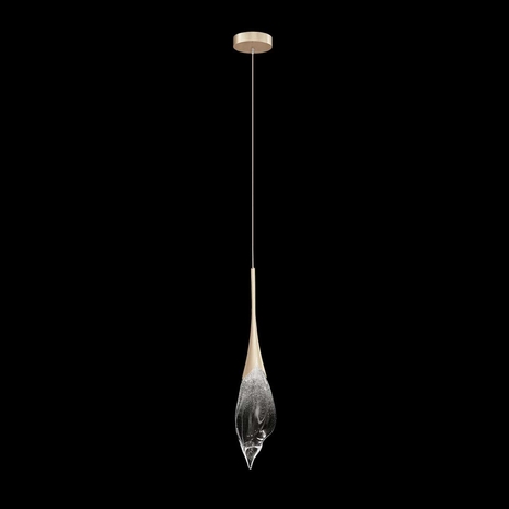 100127-6 Fine Art Lighting Mayu 5"W Round Drop Light with Champagne Finish