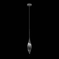 100127-7 Fine Art Lighting Mayu 5"W Round Drop Light with Midnight Steel Finish