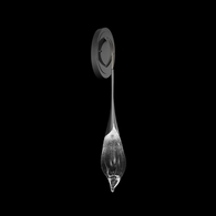 100147-7 Fine Art Lighting Mayu 23.75"H Adjustable Sconce with Midnight Steel Finish
