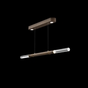 100149-210 Fine Art Lighting Antonia 62"W Linear Pendant with Bronze/Brass Finish