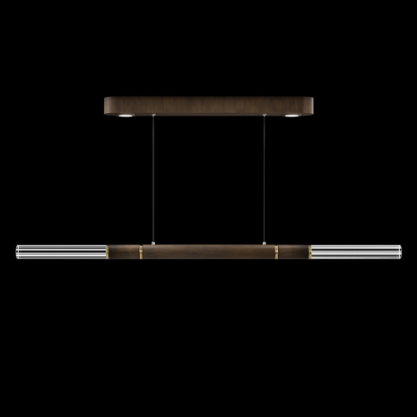 100149-210 Fine Art Lighting Antonia 62"W Linear Pendant with Bronze/Brass Finish