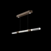100149-212 Fine Art Lighting Antonia 62"W Linear Pendant with Bronze/Brass/Smoke Finish