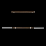 100149-220 Fine Art Lighting Antonia 62"W Linear Pendant with Bronze/Nickel Finish