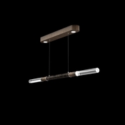 100149-221 Fine Art Lighting Antonia 62"W Linear Pendant with Bronze/Nickel/Charcoal Finish