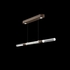 100149-222 Fine Art Lighting Antonia 62"W Linear Pendant with Bronze/Nickel/Smoke Finish
