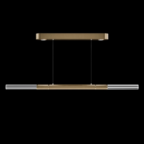 100149-310 Fine Art Lighting Antonia 62"W Linear Pendant with Gold Leaf/Brass Finish