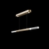 100149-320 Fine Art Lighting Antonia 62"W Linear Pendant with Gold Leaf/Nickel Finish