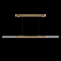 100149-320 Fine Art Lighting Antonia 62"W Linear Pendant with Gold Leaf/Nickel Finish