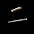 100149-322 Fine Art Lighting Antonia 62"W Linear Pendant with Gold Leaf/Nickel/Smoke Finish