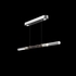 100149-411 Fine Art Lighting Antonia 62"W Linear Pendant with Silver Leaf/Brass/Charcoal Finish