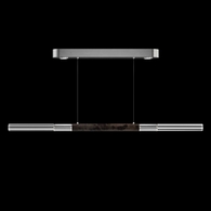 100149-421 Fine Art Lighting Antonia 62"W Linear Pendant with Silver Leaf/Nickel/Charcoal Finish