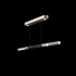 100149-511 Fine Art Lighting Antonia 62"W Linear Pendant with Soft Gold Leaf/Brass/Charcoal Finish