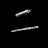 100149-512 Fine Art Lighting Antonia 62"W Linear Pendant with Soft Gold Leaf/Brass/Smoke Finish