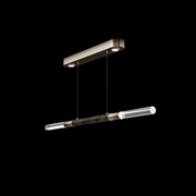 100149-611 Fine Art Lighting Antonia 62"W Linear Pendant with Ombre Bronze/Brass/Charcoal Finish