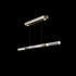 100149-612 Fine Art Lighting Antonia 62"W Linear Pendant with Ombre Bronze/Brass/Smoke Finish