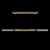100149-620 Fine Art Lighting Antonia 62"W Linear Pendant with Ombre Bronze/Nickel Finish