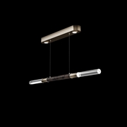 100149-621 Fine Art Lighting Antonia 62"W Linear Pendant with Ombre Bronze/Nickel/Charcoal Finish