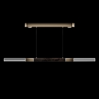 100149-621 Fine Art Lighting Antonia 62"W Linear Pendant with Ombre Bronze/Nickel/Charcoal Finish