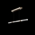100149-622 Fine Art Lighting Antonia 62"W Linear Pendant with Ombre Bronze/Nickel/Smoke Finish
