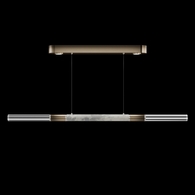 100149-622 Fine Art Lighting Antonia 62"W Linear Pendant with Ombre Bronze/Nickel/Smoke Finish