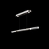 100149-710 Fine Art Lighting Antonia 62"W Linear Pendant with Ombre Silver/Brass Finish