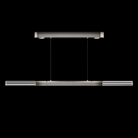 100149-710 Fine Art Lighting Antonia 62"W Linear Pendant with Ombre Silver/Brass Finish
