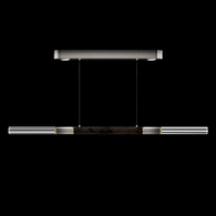 100149-711 Fine Art Lighting Antonia 62"W Linear Pendant with Ombre Silver/Brass/Charcoal Finish