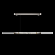 100149-712 Fine Art Lighting Antonia 62"W Linear Pendant with Ombre Silver/Brass/Smoke Finish