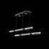 100150-112 Fine Art Lighting Antonia 71"W Linear Pendant with Black/Brass/Smoke Finish