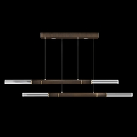 100150-210 Fine Art Lighting Antonia 71"W Linear Pendant with Bronze/Brass Finish