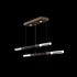 100150-211 Fine Art Lighting Antonia 71"W Linear Pendant with Bronze/Brass/Charcoal Finish