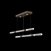 100150-212 Fine Art Lighting Antonia 71"W Linear Pendant with Bronze/Brass/Smoke Finish