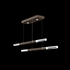 100150-220 Fine Art Lighting Antonia 71"W Linear Pendant with Bronze/Nickel Finish