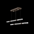 100150-222 Fine Art Lighting Antonia 71"W Linear Pendant with Bronze/Nickel/Smoke Finish