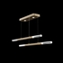100150-310 Fine Art Lighting Antonia 71"W Linear Pendant with Gold Leaf/Brass Finish