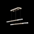 100150-510 Fine Art Lighting Antonia 71"W Linear Pendant with Soft Gold Leaf/Brass Finish