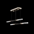 100150-511 Fine Art Lighting Antonia 71"W Linear Pendant with Soft Gold Leaf/Brass/Charcoal Finish