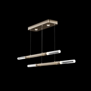 100150-610 Fine Art Lighting Antonia 71"W Linear Pendant with Ombre Bronze/Brass Finish