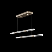 100150-622 Fine Art Lighting Antonia 71"W Linear Pendant with Ombre Bronze/Nickel/Smoke Finish