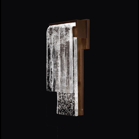 100152-8 Fine Art Lighting Waterfall 16.25"H Outdoor Wall Sconce with Outdoor Bronze Finish