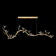 100156-7 Fine Art Lighting Volare 77.5"W Round Pendant with Burnished Gold Finish