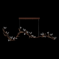 100156-8 Fine Art Lighting Volare 77.5"W Round Pendant with Brushed Bronze Finish