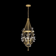 100157-7 Fine Art Lighting Volare 19.75"W Round Pendant with Burnished Gold Finish