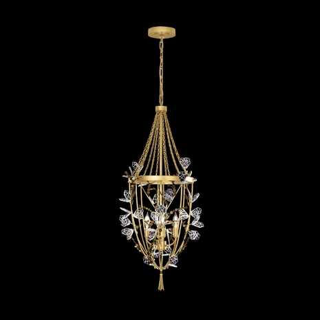 100157-7 Fine Art Lighting Volare 19.75"W Round Pendant with Burnished Gold Finish